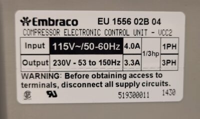 Genuine Refrigerator Kitchen Aid Compressor Control Part#EU 1556 02B 519300011 - Image 5