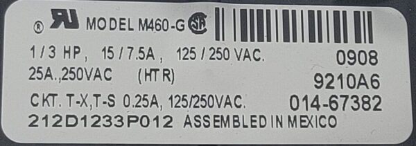 Genuine Dryer GE Timer Part#212D1233P012 - Image 4