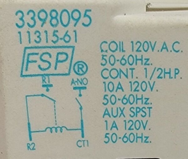 Genuine Dryer Whirlpool Start Switch Part#3398095 - Image 4