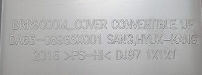 Genuine Refrigerator Dacor Cover Convertible Up Part#DA63-08968A - Image 4