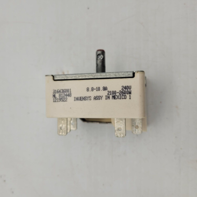 Genuine Frigidaire Range Infinite Switch Part#NL812448