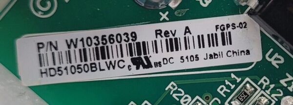 Genuine Refrigerator Whirlpool Circuit Board Part#W10356039 - Image 3