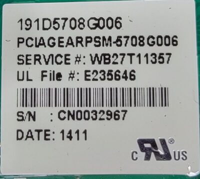 Genuine Stove GE Relay Control Board Part#191D5708G006 - Image 4