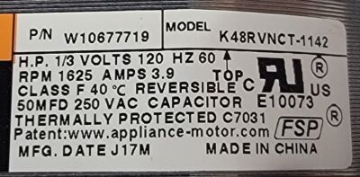 Genuine Washer Maytag Drive Motor Part#W10677719 - Image 5