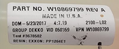 Genuine Washer Maytag Water Inlet Valve Part#W10869799 - Image 4