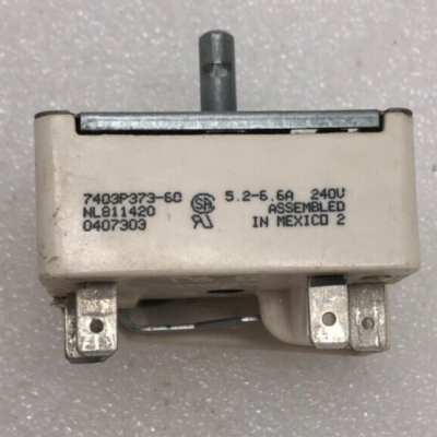 Genuine Whirlpool Range Infinite Switch Part#7403P373-60 NL811420 0407303