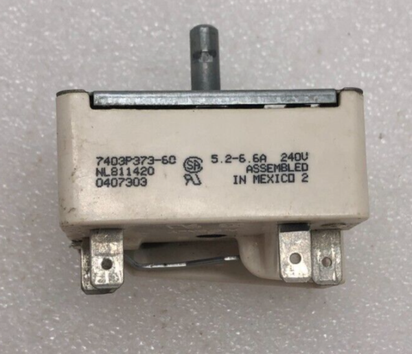 Genuine Whirlpool Range Infinite Switch Part#7403P373-60 NL811420 0407303