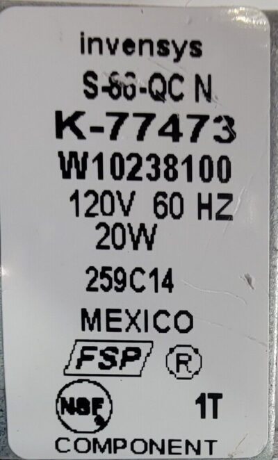 Genuine Refrigerator Whirlpool Water Inlet Valve Part#W10238100 - Image 5