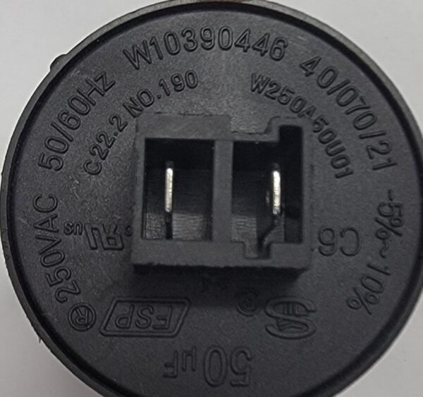 Genuine Washer Whirlpool Capacitor Part#W10390446 - Image 5