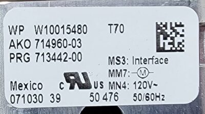 Genuine Washer Whirlpool Control Board Part#W10015480 - Image 4