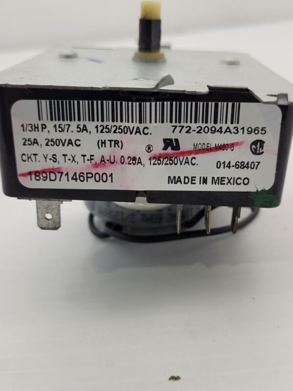 Genuine GE Dryer Timer Part#189D7146P001 - Image 3