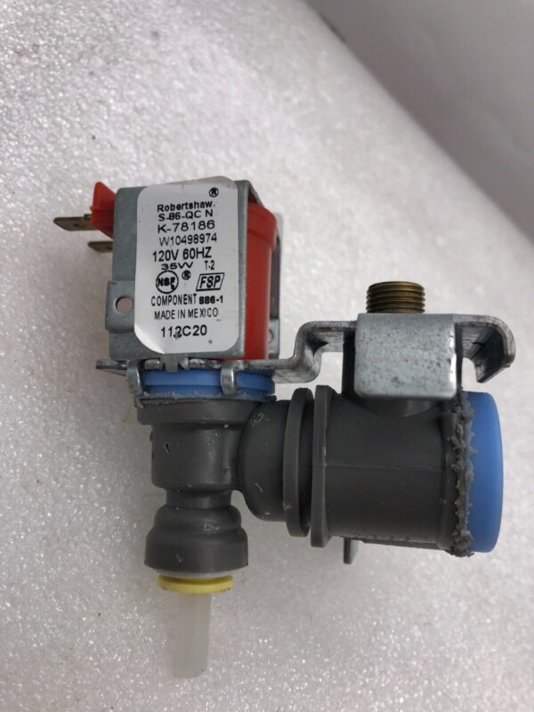 Genuine OEM Whirlpool Refrigerator Inlet Valve Part#W10498974