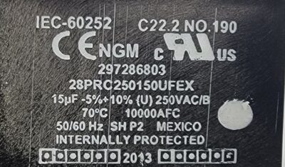 Genuine Refrigerator Frigidaire Capacitor Part#297286803 - Image 4