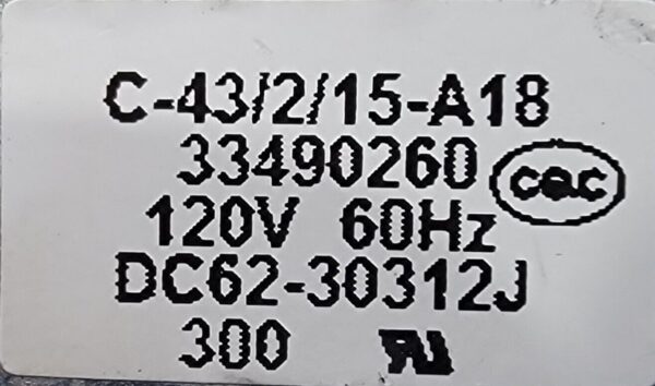 Genuine Washer Samsung Water Inlet Valve Part#DC62-30312J - Image 5