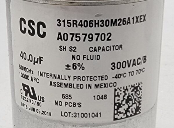 Genuine Washer/Dryer Frigidaire Capacitor Part#A07579702 5304515819 - Image 4