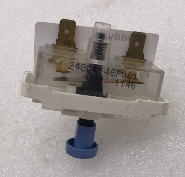 Genuine OEM GE Dryer Starter Push Switch part#248C1146P001