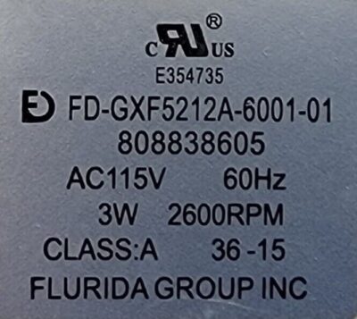 Genuine Refrigerator Frigidaire Evaporator Fan Motor Part#808838605 - Image 4