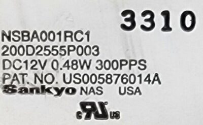 Genuine Refrigerator GE Profile Damper Fan Motor Part#200D1029P001 - Image 6