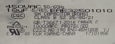 Genuine Refrigerator LG Capacitor Part#EAE32501010 - Image 4