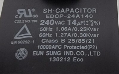 Genuine Refrigerator LG Capacitor Part#EDCP-24A140 - Image 4