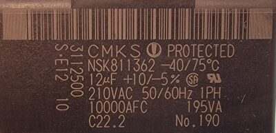 Genuine Refrigerator Sub-Zero Capacitor Part#10000AFC - Image 3