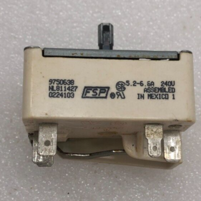 Genuine Whirlpool KitchenAid Range Burner Switch Part#9750638