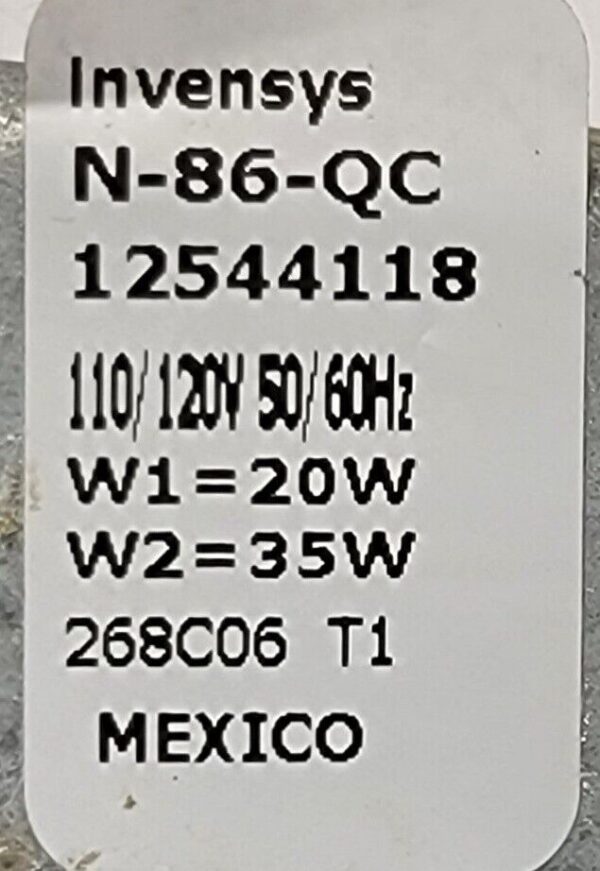 Genuine Refrigerator Amana Water Inlet Valve Part#N-86-QC 12544118 - Image 4