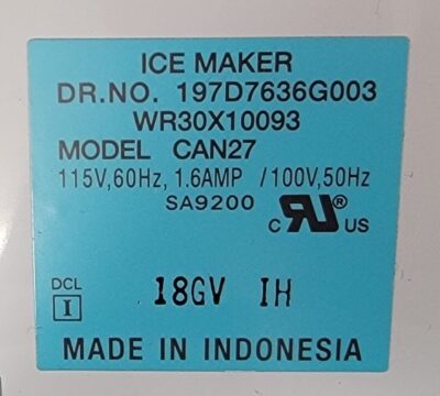 Genuine Refrigerator GE Ice Maker Part#197D7636G003 - Image 5