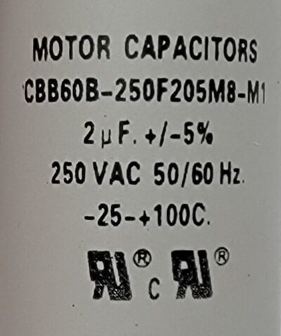 Genuine Double Oven Viking Capacitor Part#CBB60B-250F205M8-M1 - Image 4