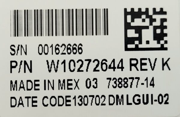 Genuine Dryer Maytag Control Board Part#W10272644 - Image 4