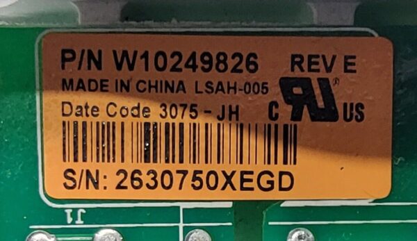 Genuine Dryer Whirlpool Control Board Part#W10249826 - Image 5