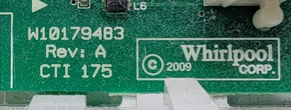 Genuine Dryer Whirlpool Control Board Part#W10249826 - Image 6