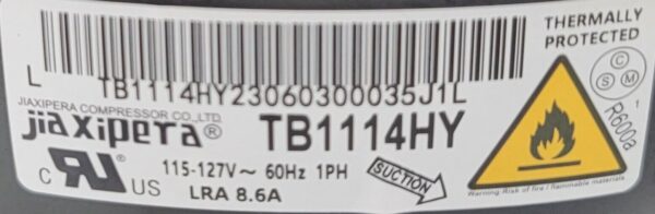 Genuine Refrigerator Amana Compressor Part#TB1114HY - Image 4