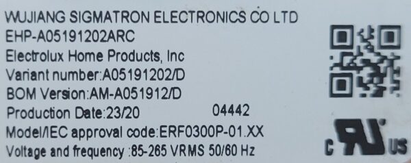 Genuine Refrigerator Electrolux Circuit Board Part#A05191202/D - Image 6