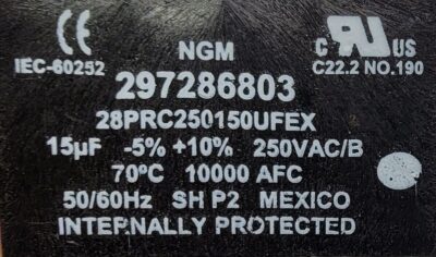 Genuine Refrigerator Frigidaire Capacitor Part#297286803 - Image 4