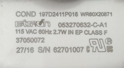 Genuine Refrigerator GE Condenser Fan Motor Part#62701007 - Image 4