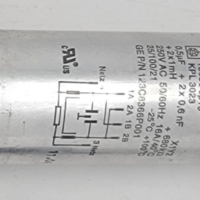 Genuine Refrigerator GE Monogram Capacitor Part#123C8366P001