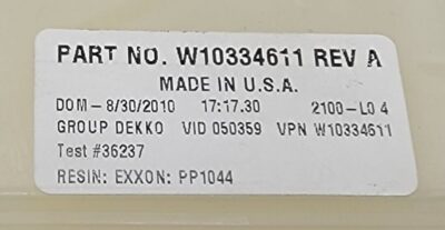 Genuine Refrigerator Kenmore Water Inlet Valve Part#W10334612 - Image 4