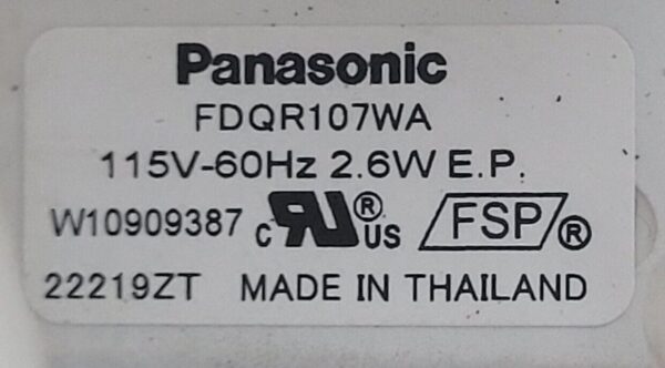 Genuine Refrigerator Whirlpool Condenser Fan Motor Part#W10909387 - Image 5