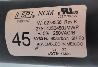 Genuine Washer Maytag Capacitor Part#W10278556 - Image 4